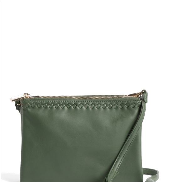 Deux Lux Maribel Double Zip Crossbody Olive Color - Picture 3 of 7